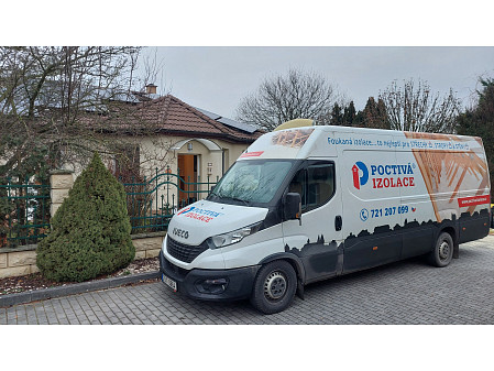 Izolace stropu rodinného domu v Sokolči